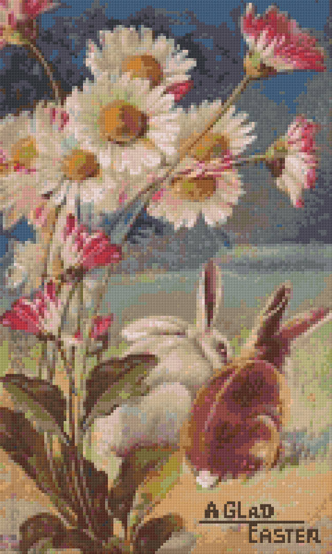 Bunny Talk Twelve [12] Baseplate PixelHobby Mini-mosaic Art Kit image 0